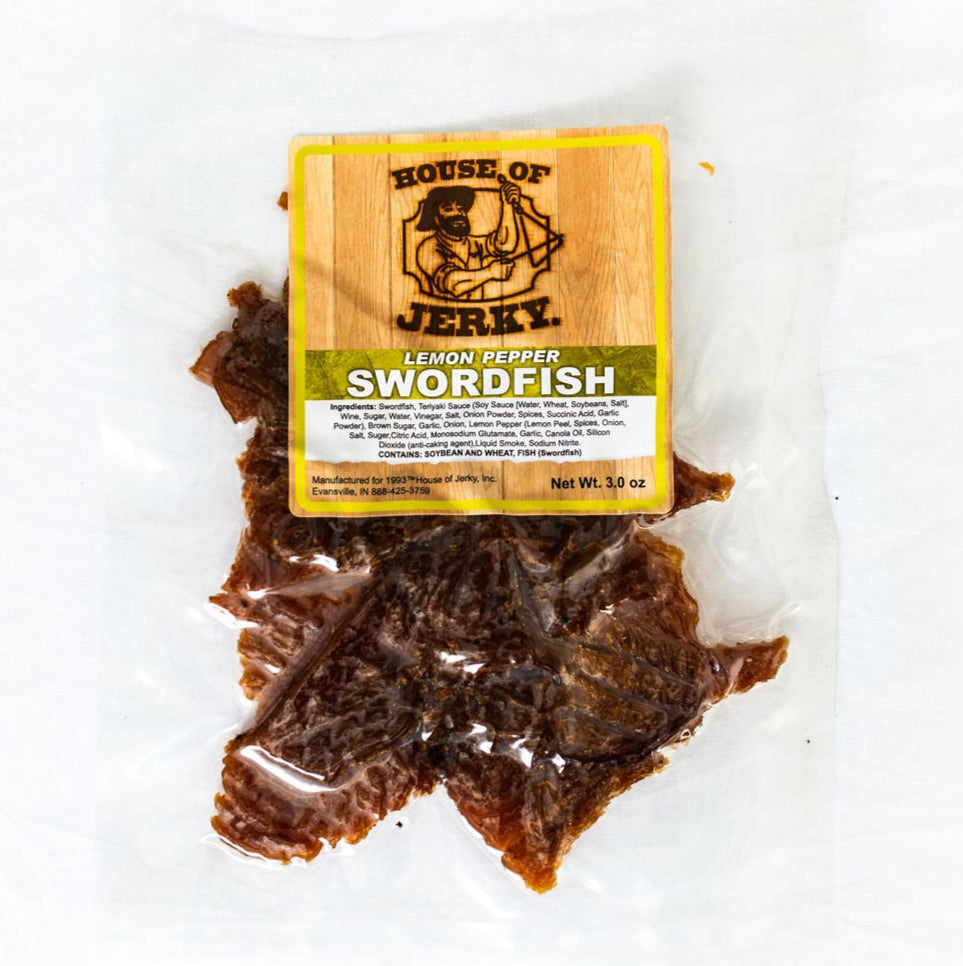 Lemon Pepper Swordfish Jerky