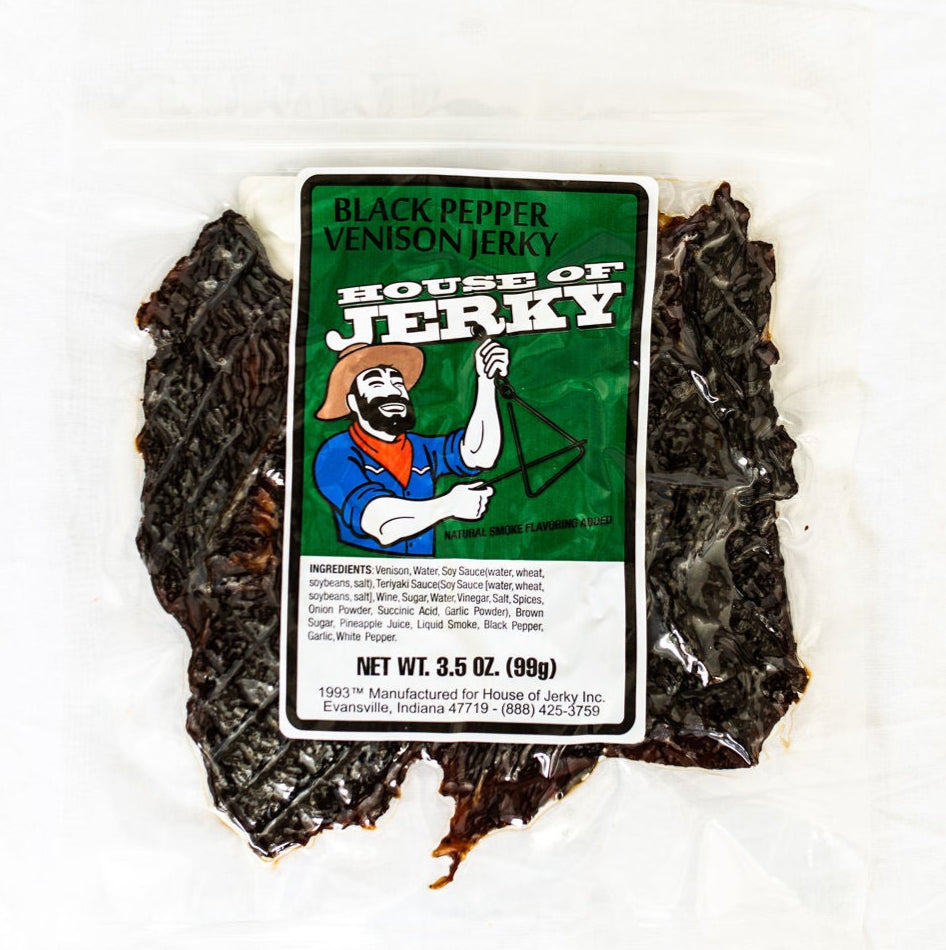 Black Pepper Venison Jerky